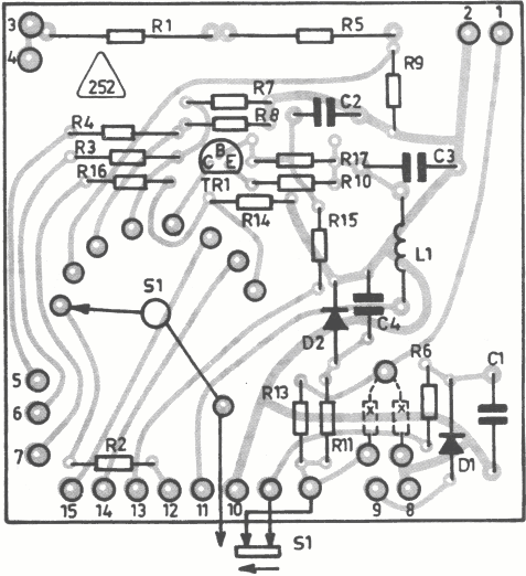 Skanti 5001 meter circuit print 252